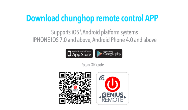 Control Remoto Aire Acondicionado Chunghop WiFi Smart - Bellini Hnos